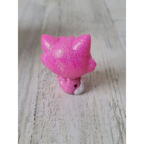 glitter‎ pink kitty cat pet doll accessory toy figure - Picture 2 of 4
